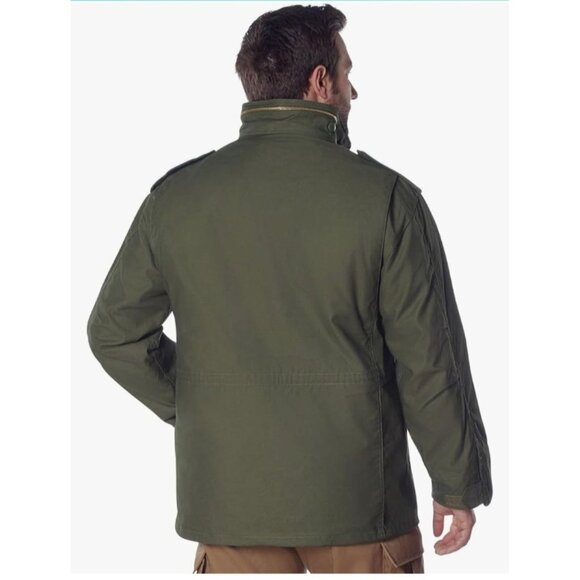 Mens Water Repellent Outer Shell Jacket With Removable Quilted Button-In Liner S - Picture 5 of 13